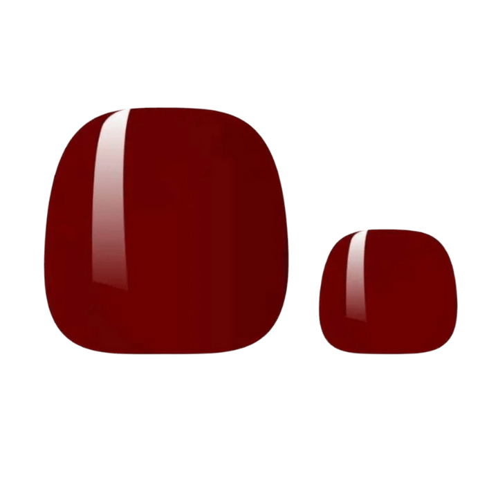 Adamant Red Uv Nagelfolien Manifix Füße