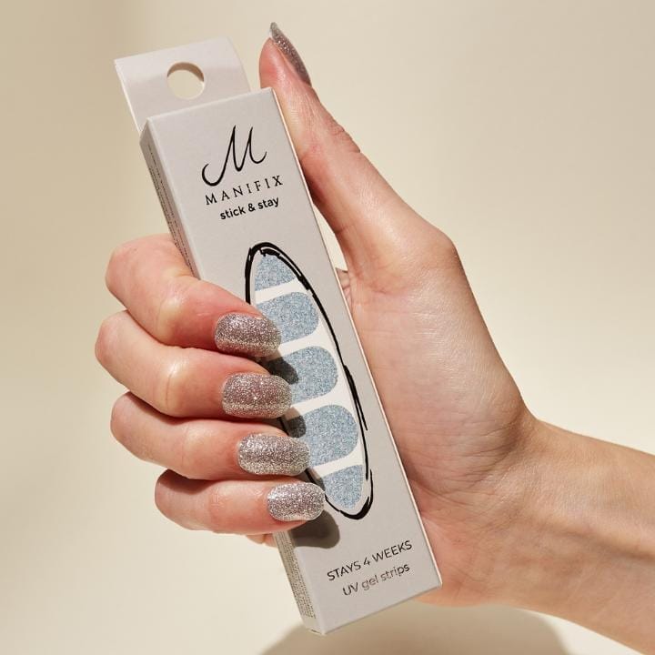 tiffany silver glitter uv nagelfolien